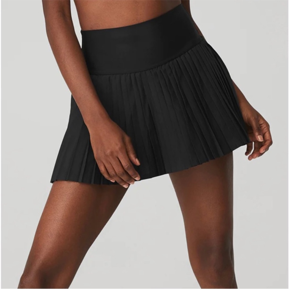 NWT Alo Yoga Grand Slam Tennis Skirt High Waisted— Pleated White Size XXS